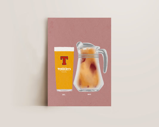 Tennent's & Cava Sangria Print