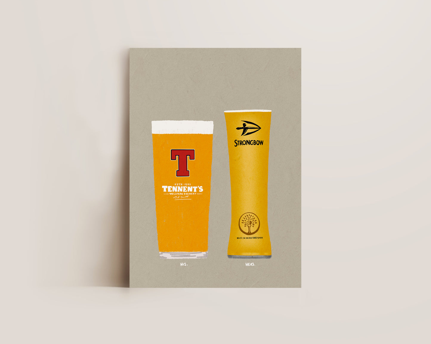Tennent's & Strongbow Print