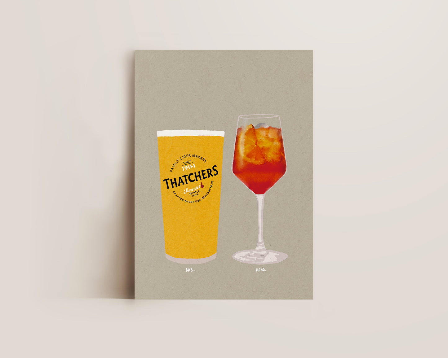 Thatchers & Aperol Spritz Print