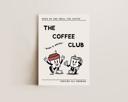 The Coffee Club Retro Print