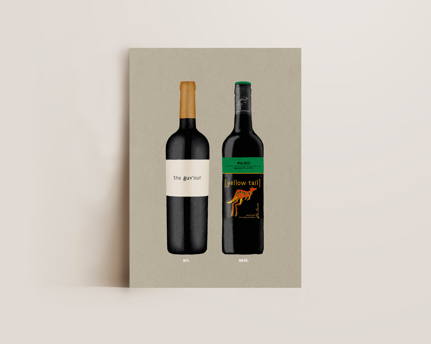 The Guvnor & Yellowtail Malbec Print