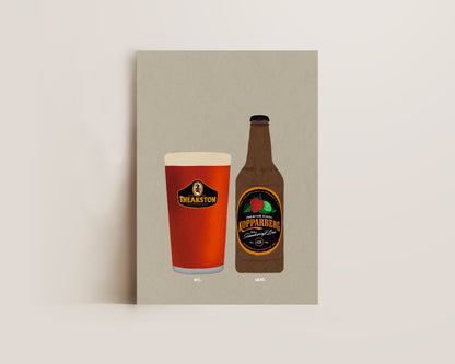 Theakston & Strawberry Lime Kopparberg Print