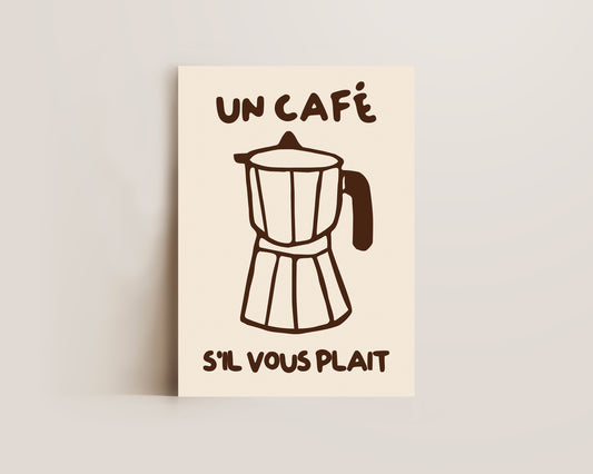 Un Cafe Print