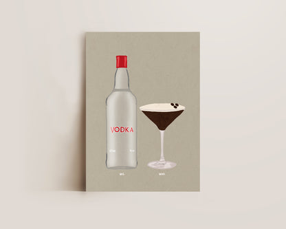 Vodka & Espresso Martini Print