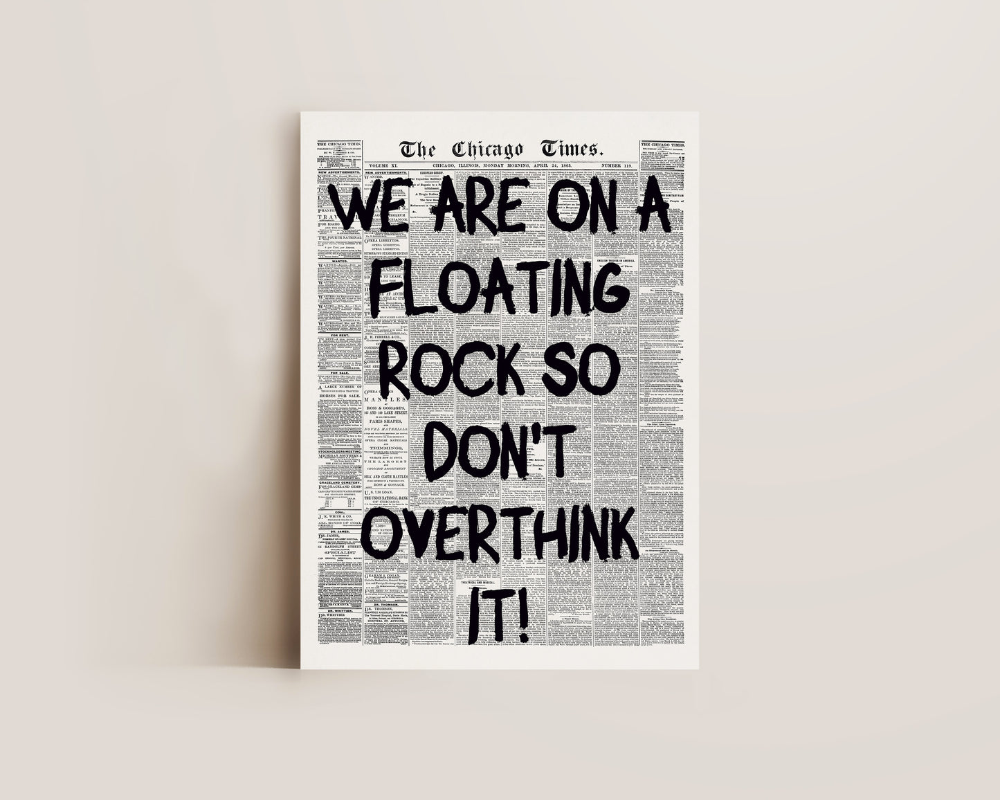 Floating Rock Print