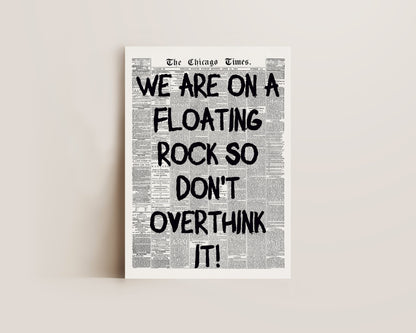 Floating Rock Print
