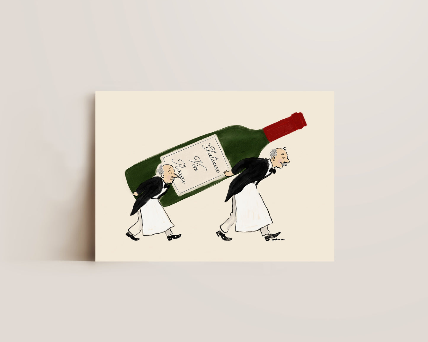 Wine Waiters Print
