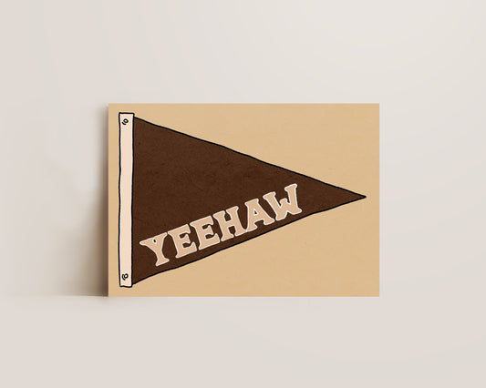 Yeehaw Flag Print