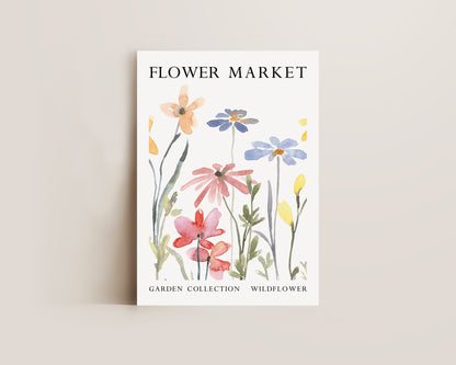 Flower Market Wildflowers Print