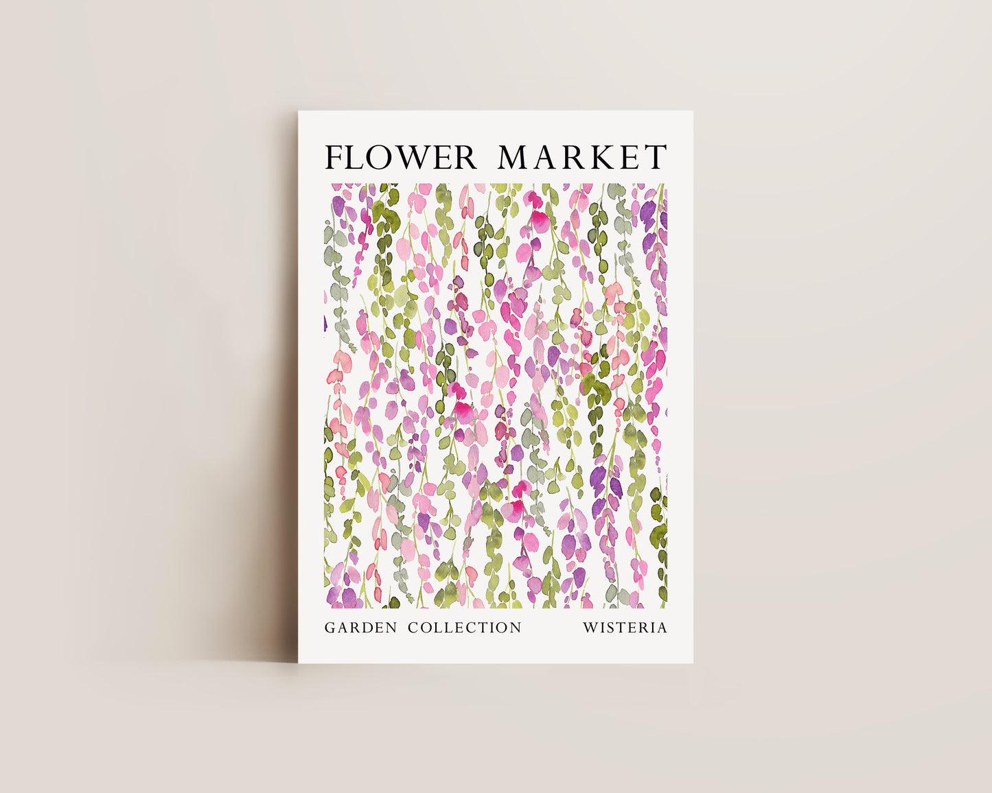 Flower Market Wisteria Print