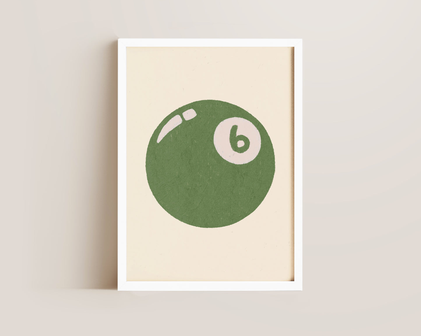 6 Ball Green Print