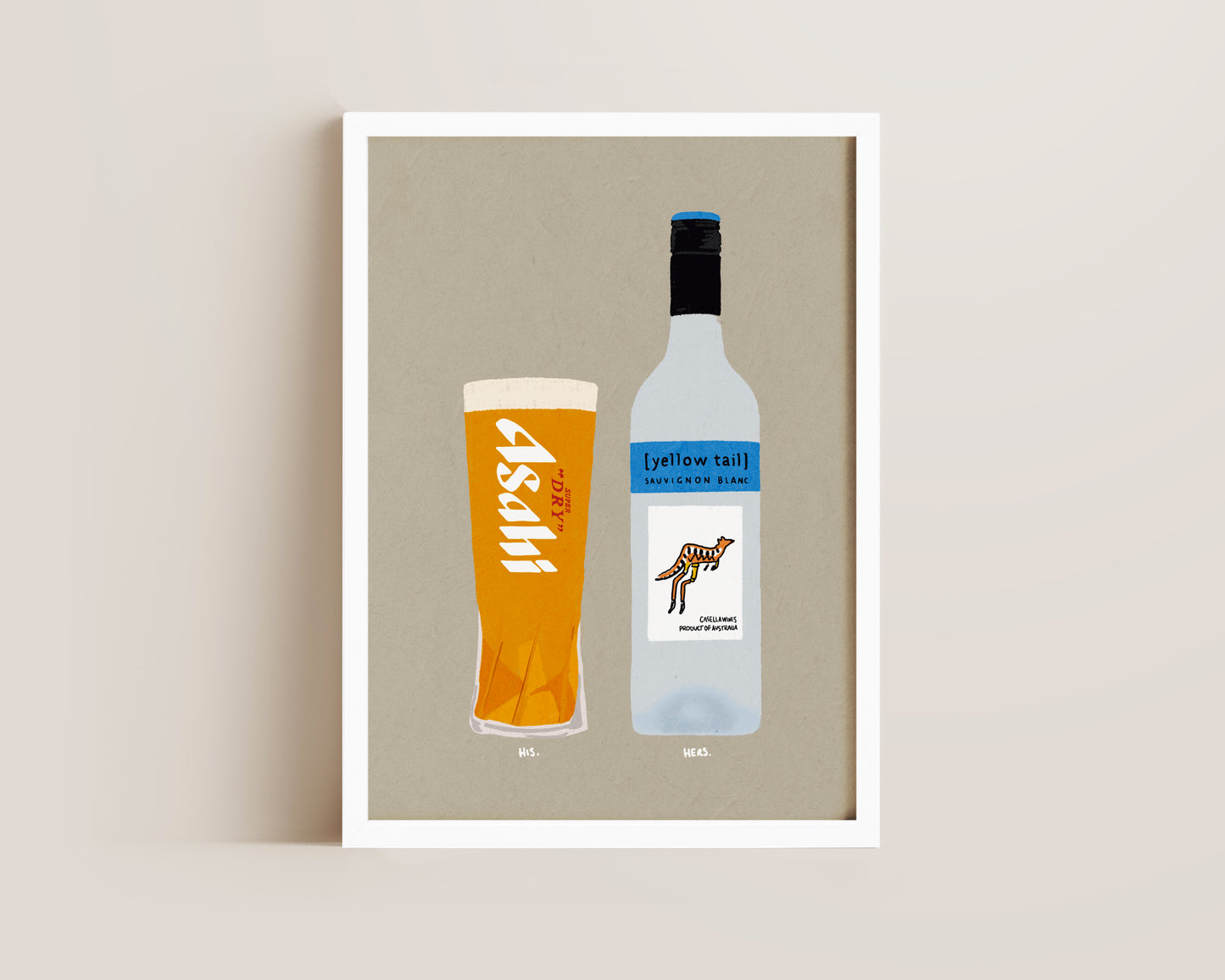 Asahi & Yellowtail Print