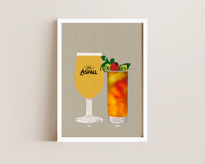 Aspall & Pimms Print