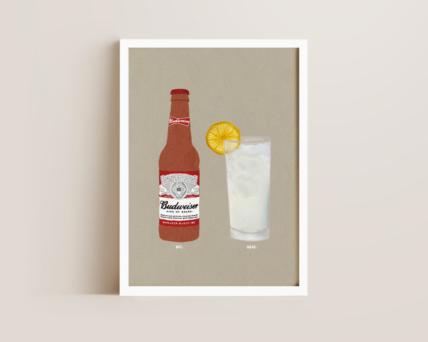 Budweiser & Vodka Lemonade Print