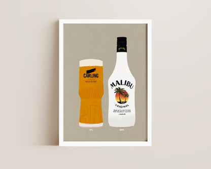 Carling & Malibu Print