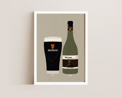 Guinness & 19 Crimes Print
