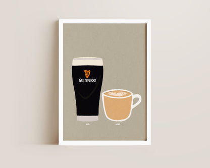 Guinness & Coffee Print