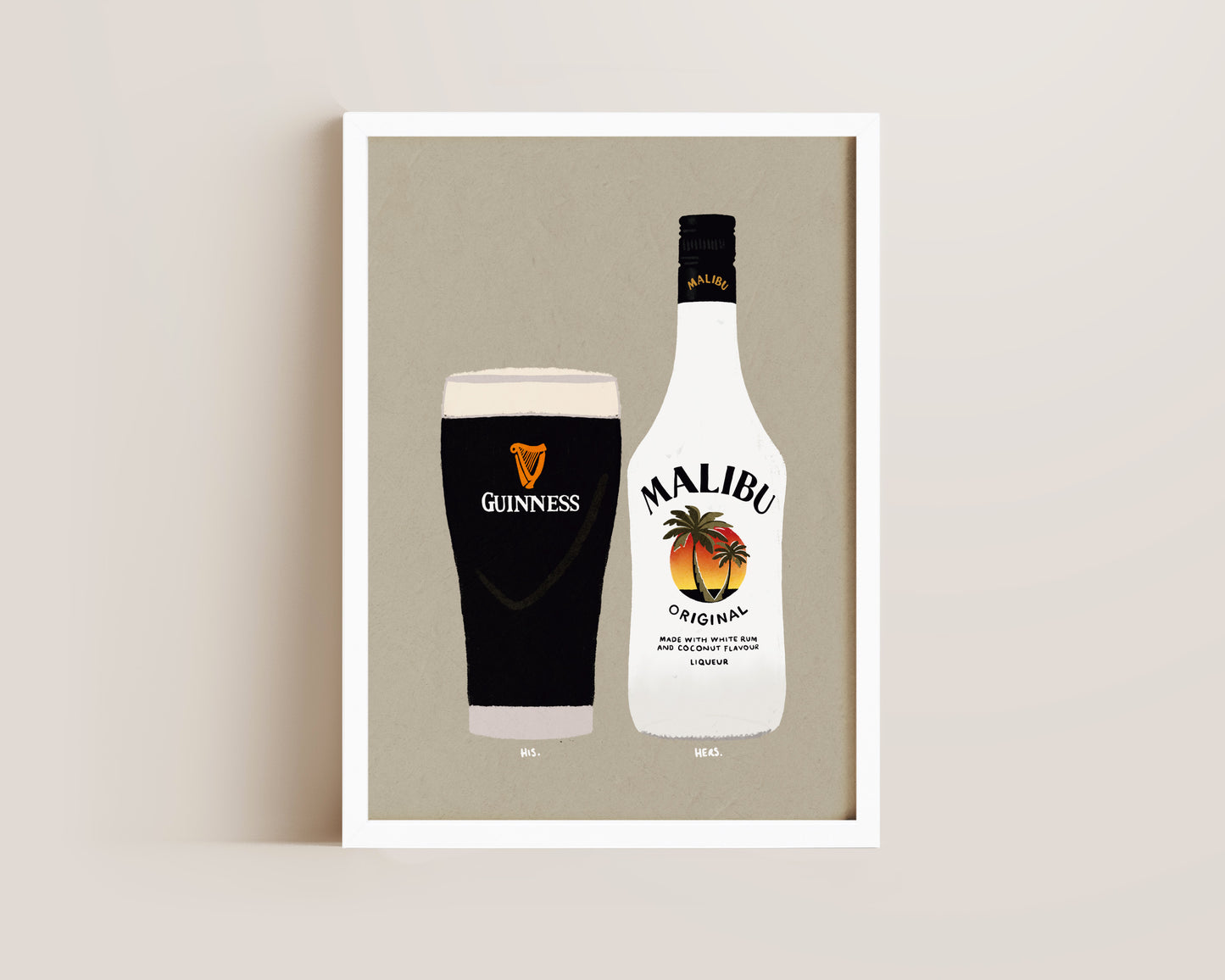 Guinness & Malibu Print