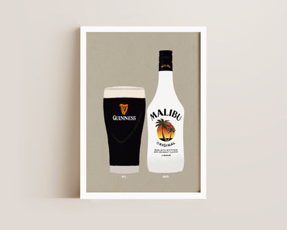 Guinness & Malibu Print
