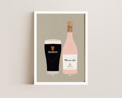 Guinness & Whispering Angel Print