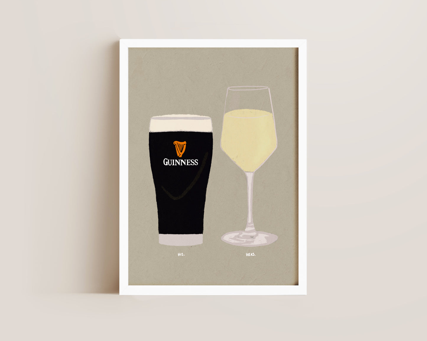 Guinness & White Wine Print