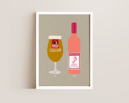 Madri & Pink Moscato Print