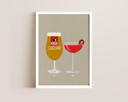 Madri & Strawberry Daiquiri Print