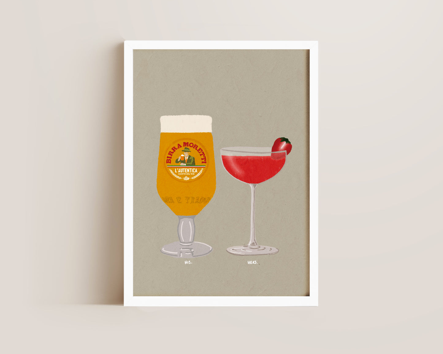 Moretti & Strawberry Daiquiri Print