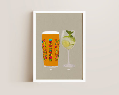 Neck Oil & Hugo Spritz Print