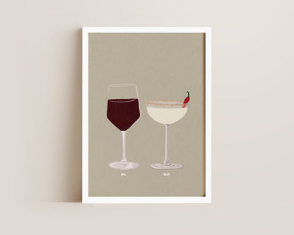 Red Wine & Spicy Marg Print