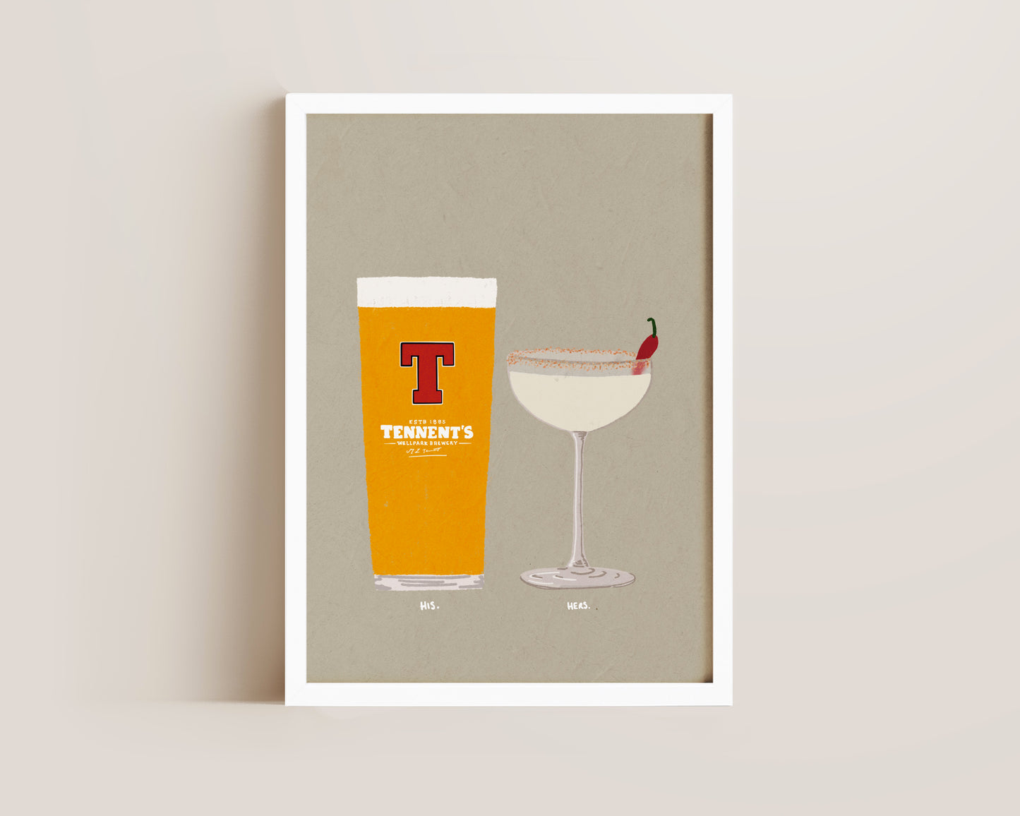 Tennent's & Spicy Marg Print
