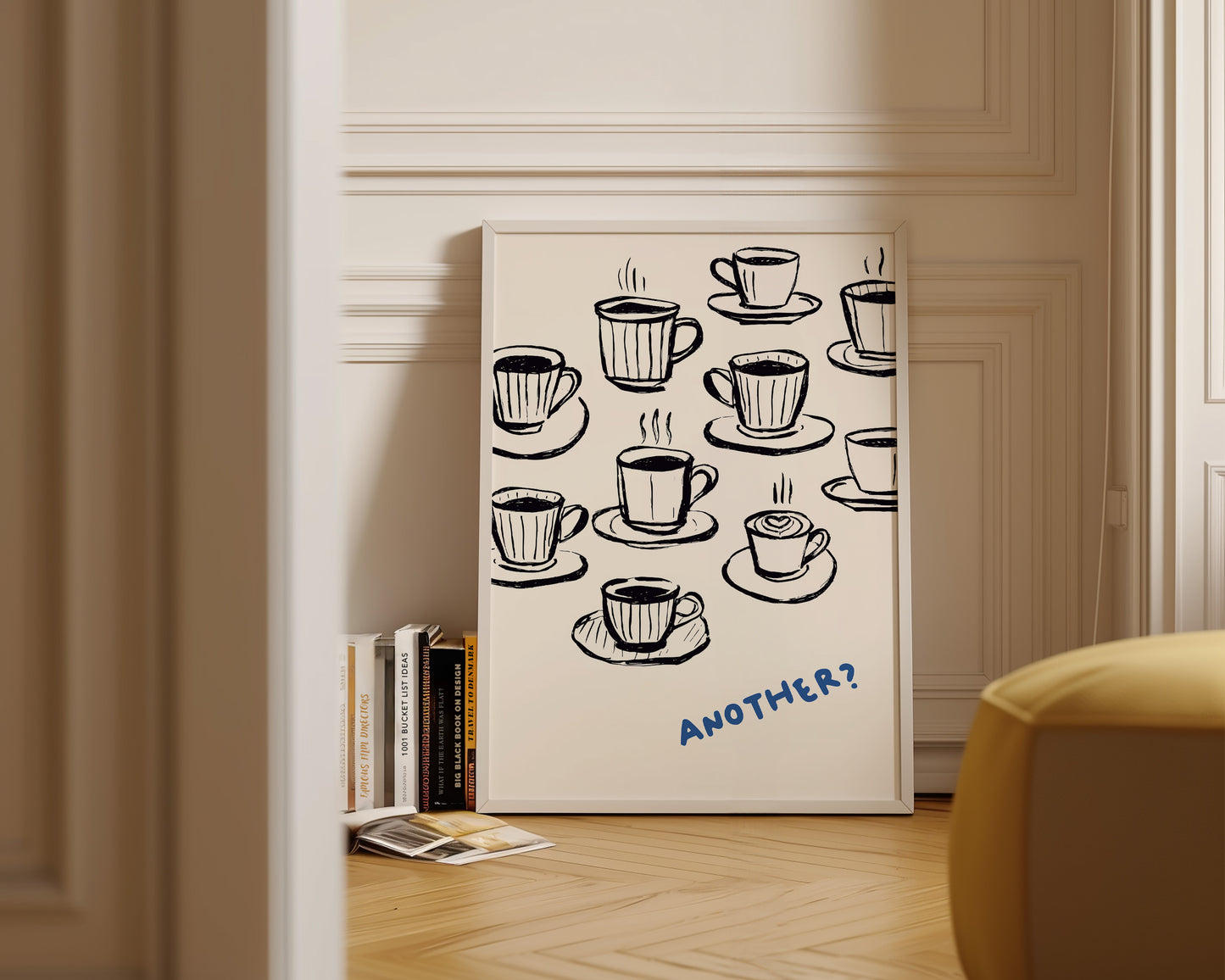 Another Coffee In Blue Print