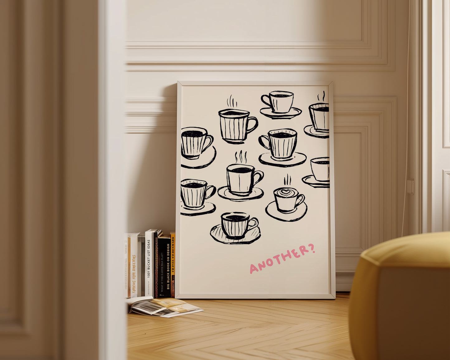 Another Coffee In Pink Print