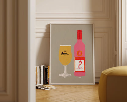 Aspall & White Zinfandel Print