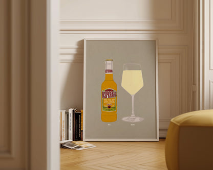 Desperados & White Wine Print