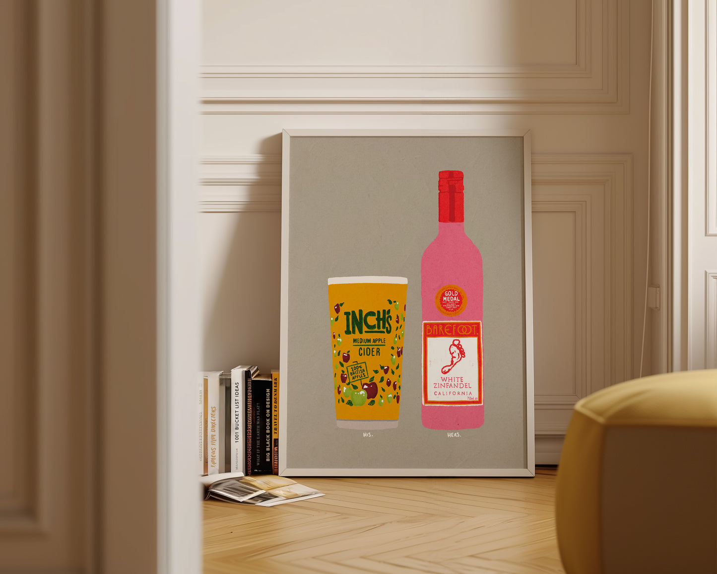 Inch's & White Zinfandel Print