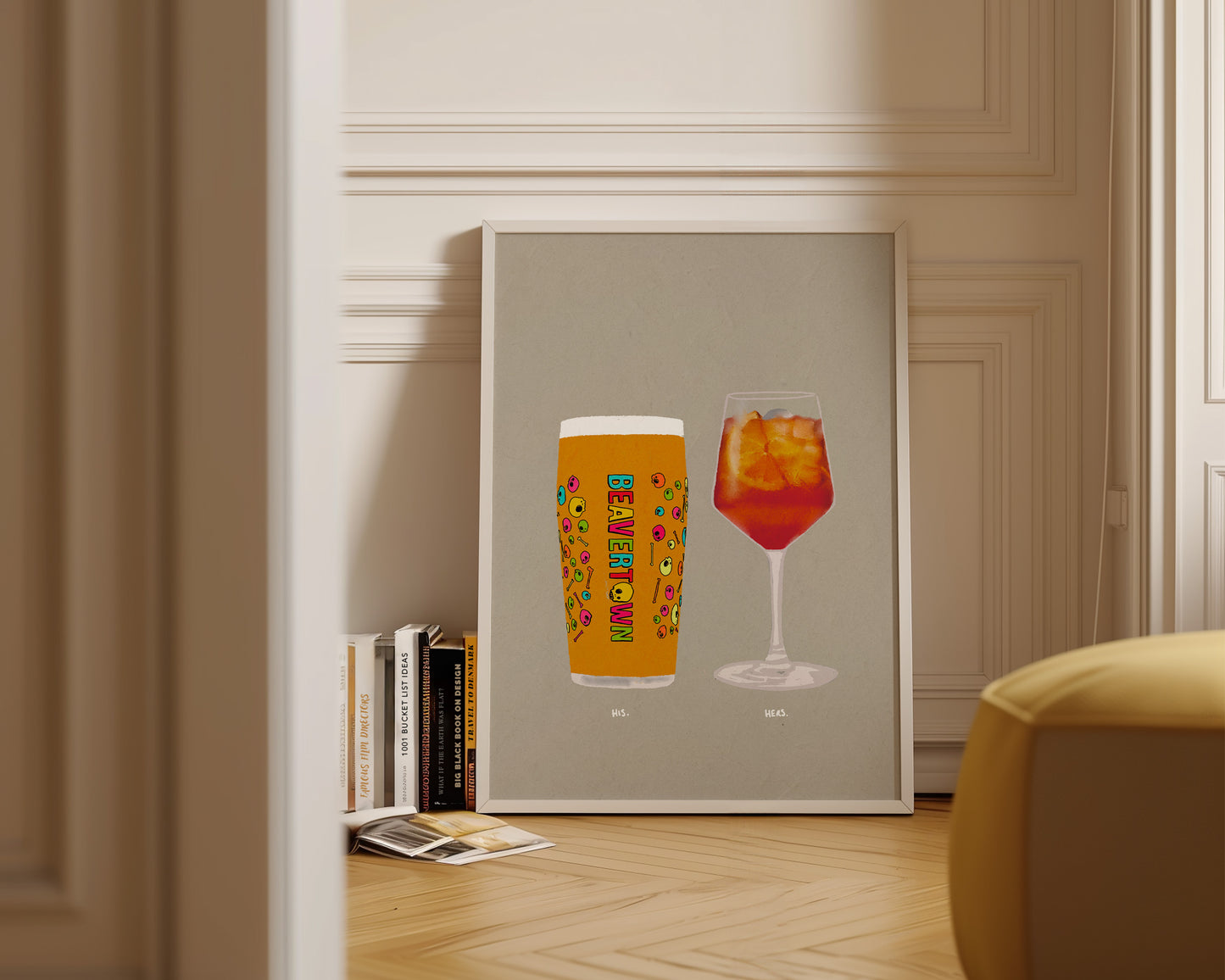 Neck Oil & Aperol Print
