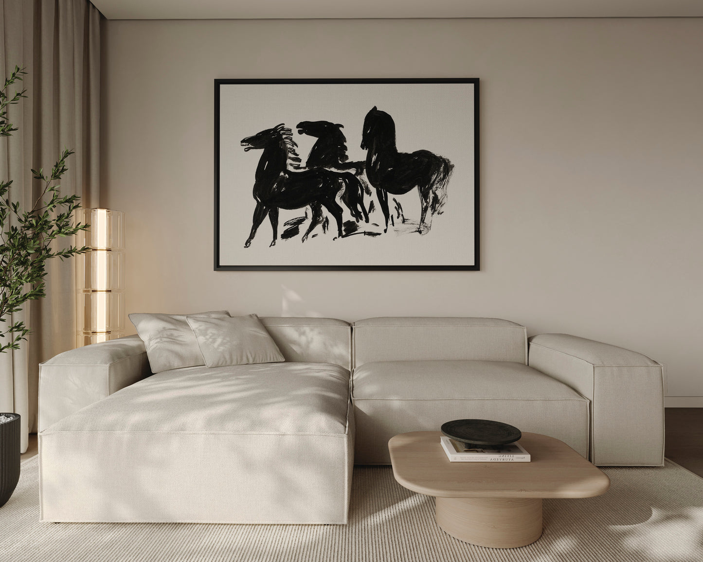 Three Horses Canvas