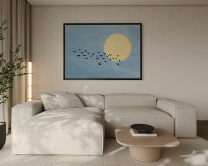 Birds Flocking Canvas