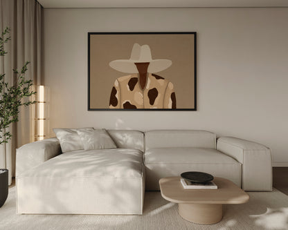 Cow Print Chic Canvas