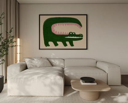 Crocodile Canvas