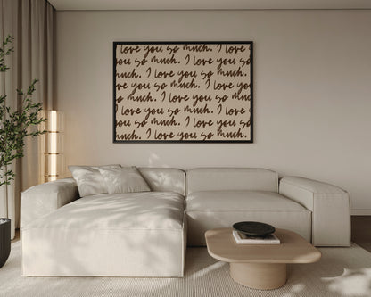 I Love You So Much Canvas
