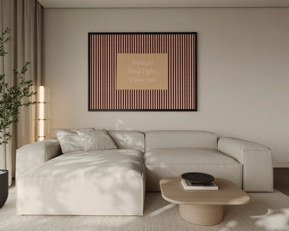 Nunight Sleep Tight Canvas
