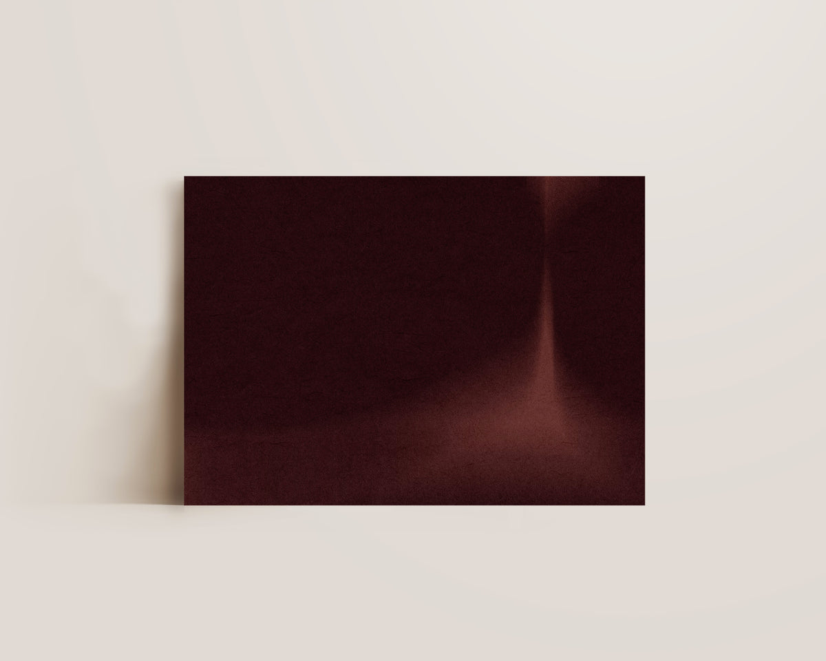 Burnt Red Abstract Wall Art Print