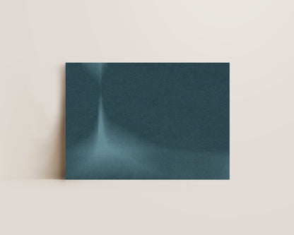 Petrol Blue Abstract Wall Art Print