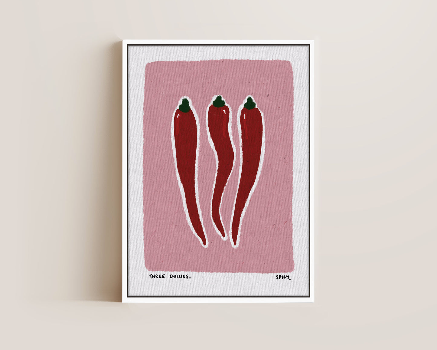 Three Chillis Canvas