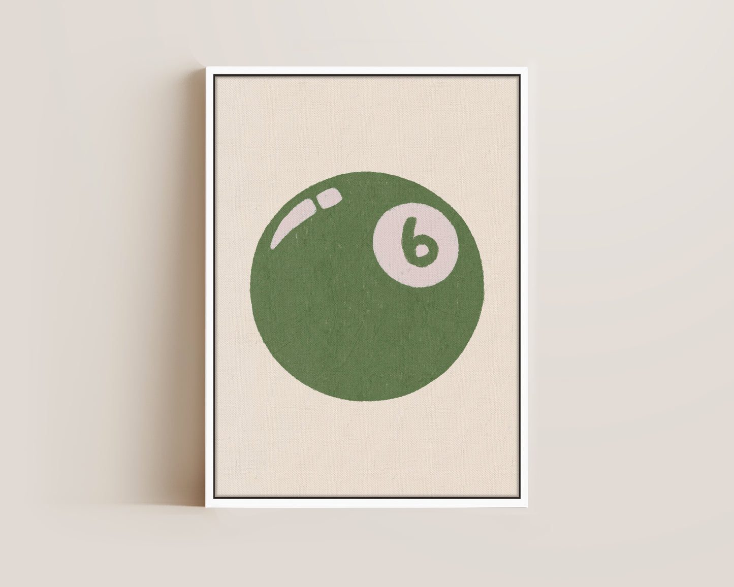 6 Ball Green Canvas