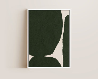 Green Shapes Canvas