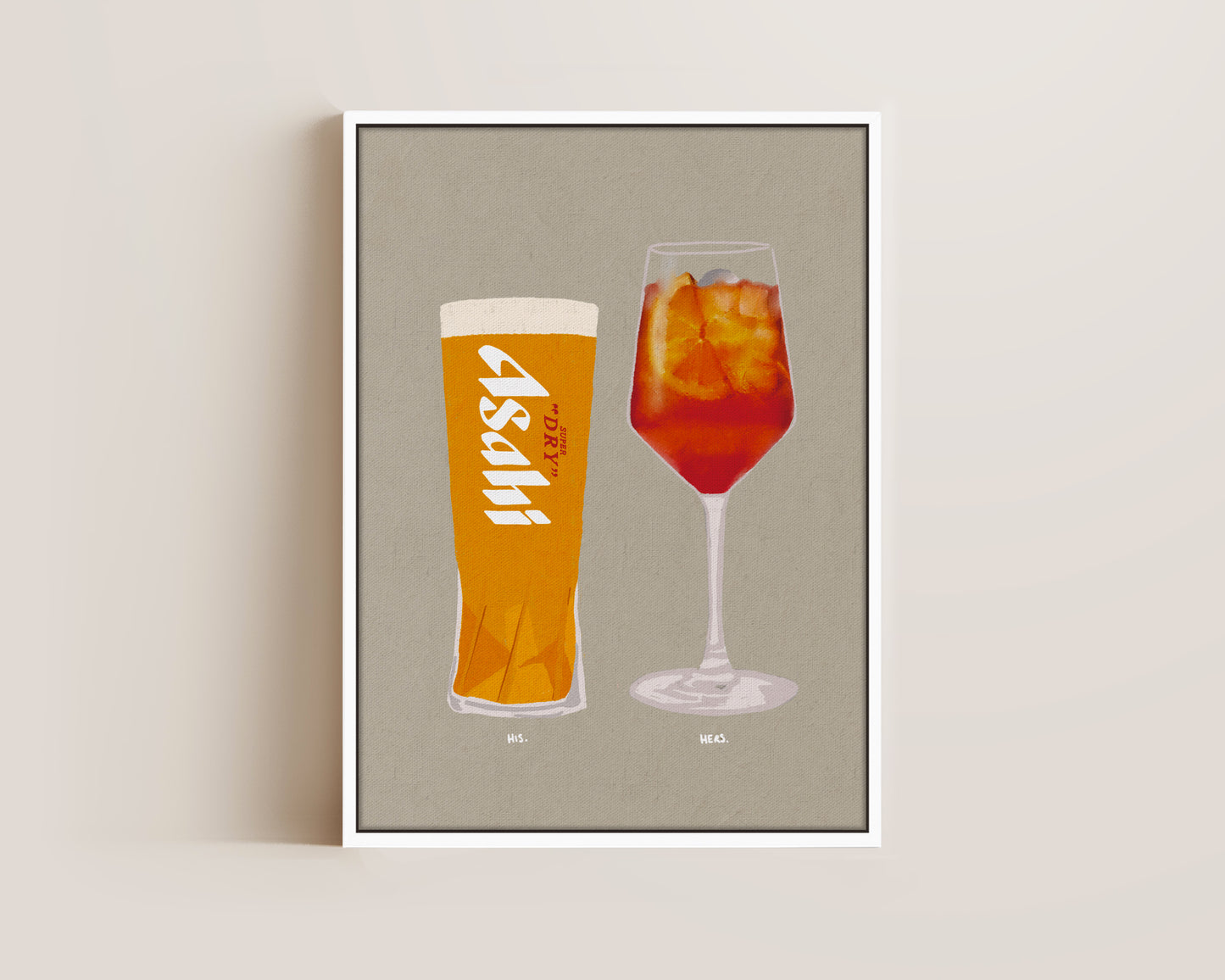 Asahi & Aperol Spritz Canvas