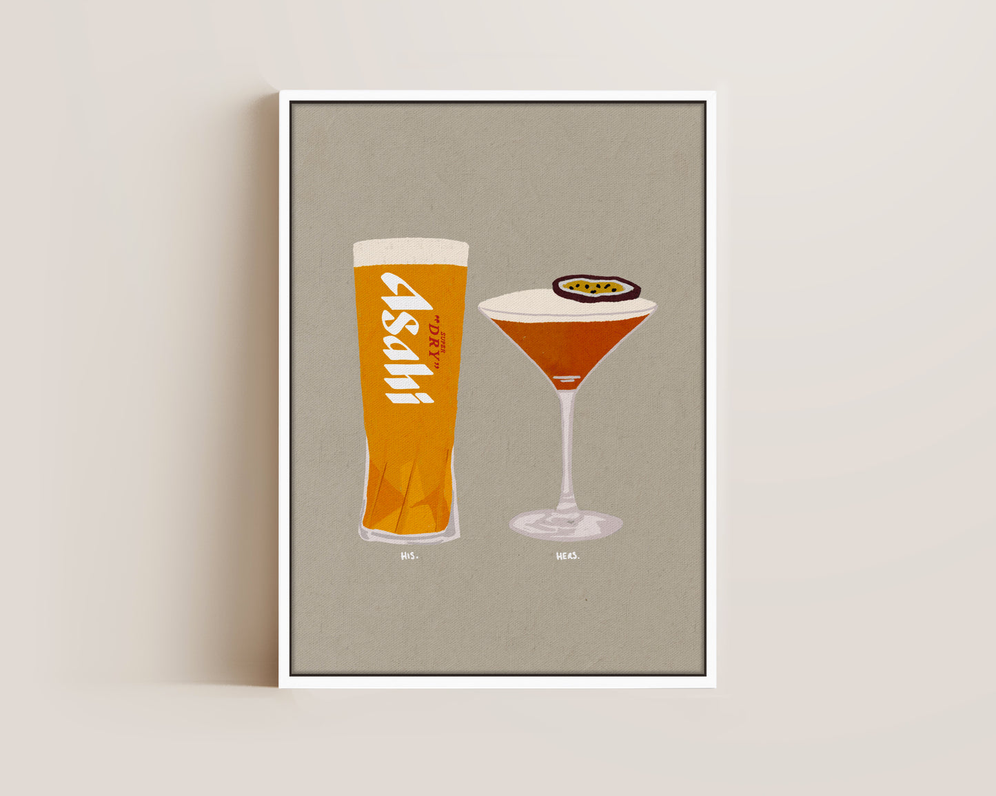 Asahi & Pornstar Martini Canvas